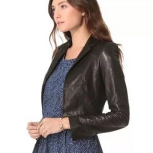 Rachel Zoe leather crop jacket